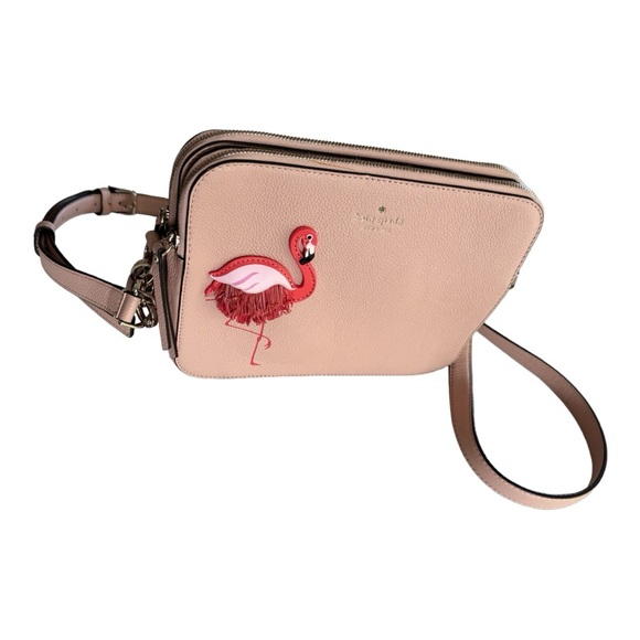 Kate Spade By The Pool Camera Bag,flamingo coin purse and wallet included. - Picture 3 of 17
